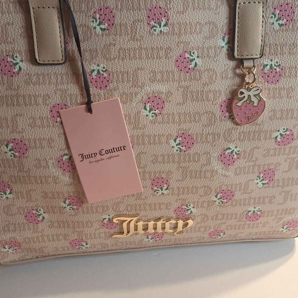 NWT Juicy Couture Berry Sweet Crossbody/Tote Handbag - Picture 4 of 9
